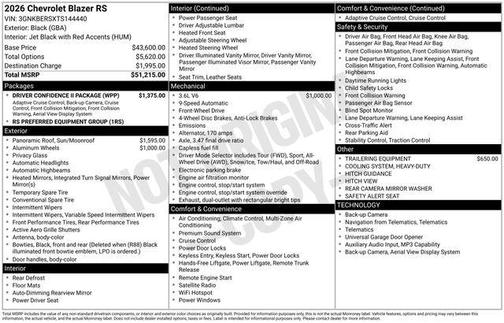 2026 Chevrolet Blazer RS