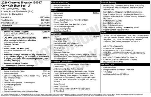 2026 Chevrolet Silverado 1500 LT