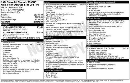 2026 Chevrolet Silverado 2500 WT