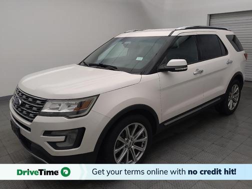 White Platinum Metallic Tri-Coat 2017 Ford Explorer Limited