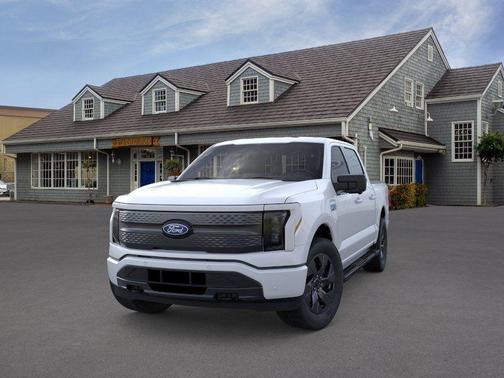 White Metallic 2025 Ford F-150 Lightning Flash