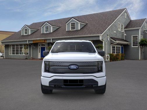 White Metallic 2025 Ford F-150 Lightning Flash