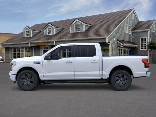 White Metallic 2025 Ford F-150 Lightning Flash