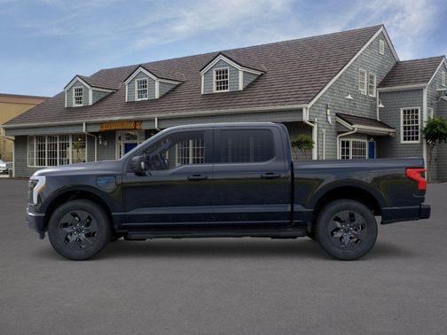 Black Metallic 2025 Ford F-150 Lightning Flash
