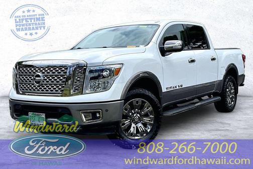 White 2018 Nissan Titan Platinum Reserve