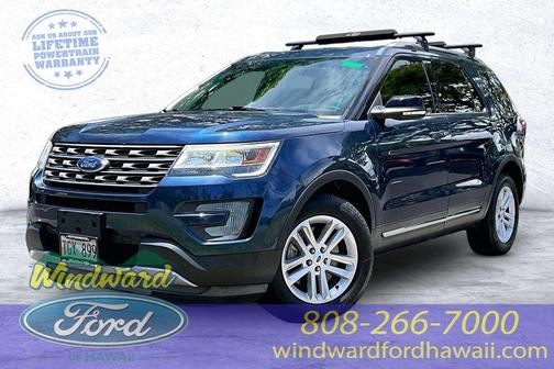 Blue 2017 Ford Explorer XLT