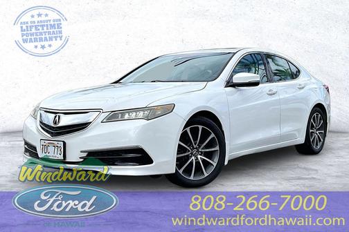 White 2015 Acura TLX V6 Tech
