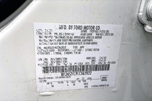 2020 Ford EcoSport SES