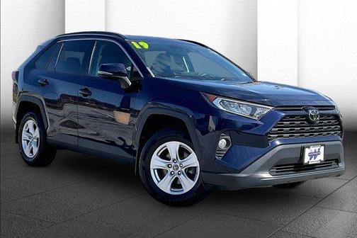 Blue 2019 Toyota RAV4 XLE