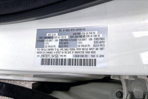 Snowflake White Pearl 2020 Mazda CX-5 Touring