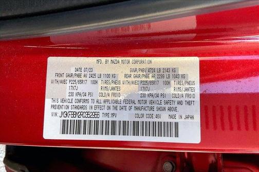 Soul Red Crystal Metallic 2024 Mazda CX-5 Select