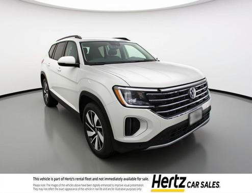 Pure White 2025 Volkswagen Atlas 2.0T SE w/Technology 4MOTION