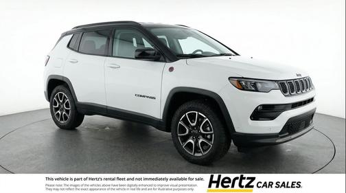 Bright White Clearcoat 2025 Jeep Compass Trailhawk
