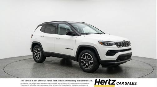 Bright White Clearcoat 2025 Jeep Compass Trailhawk