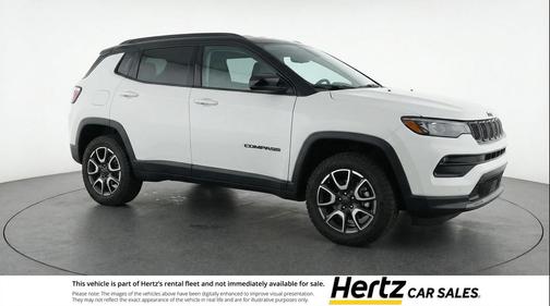 Bright White Clearcoat 2025 Jeep Compass Trailhawk