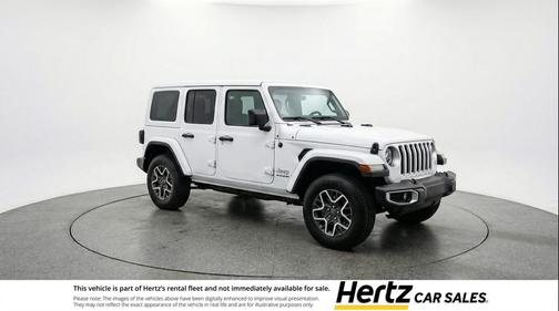Bright White Clearcoat 2025 Jeep Wrangler 4-Door Sahara 4x4