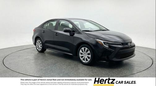 Midnight Black Metallic 2025 Toyota Corolla LE