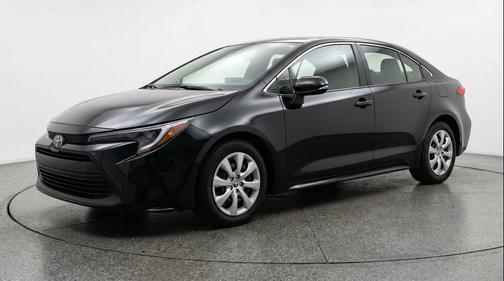 Midnight Black Metallic 2025 Toyota Corolla LE