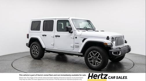 Bright White Clearcoat 2025 Jeep Wrangler 4-Door Sahara 4x4