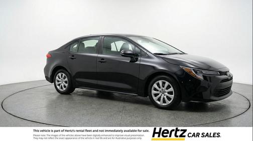 Midnight Black Metallic 2025 Toyota Corolla LE