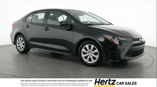 Midnight Black Metallic 2025 Toyota Corolla LE