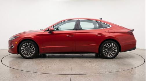 Ultimate red 2025 Hyundai SONATA Hybrid SE
