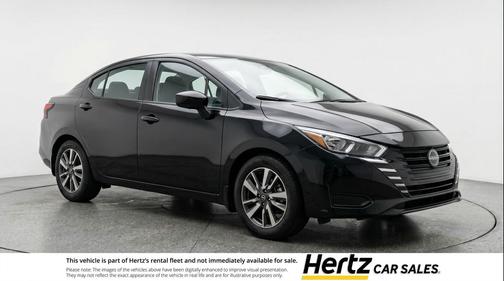 Super Black 2025 Nissan Versa 1.6 SV