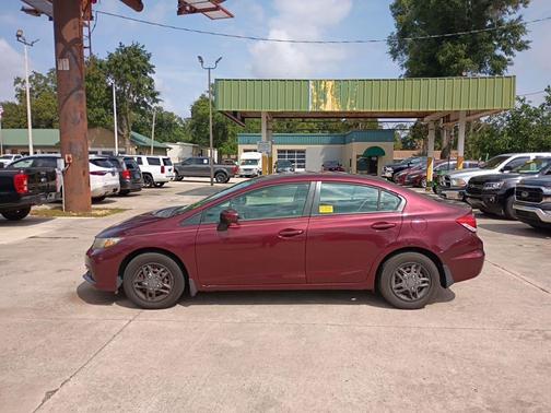Burgundy 2014 Honda Civic LX