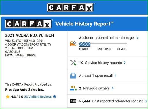 2021 Acura RDX Technology Package