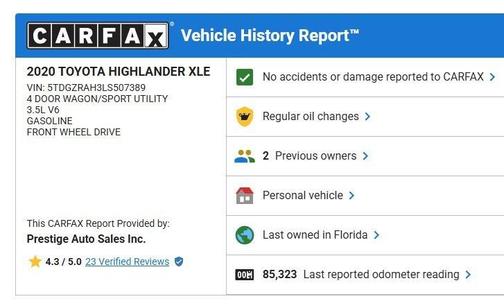 2020 Toyota Highlander XLE