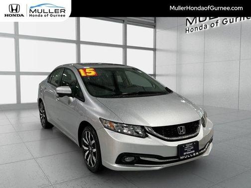 Alabaster Silver Metallic 2015 Honda Civic EX-L