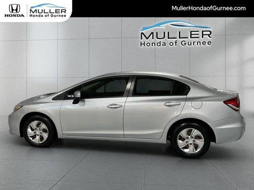 Alabaster Silver Metallic 2014 Honda Civic LX