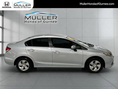 Alabaster Silver Metallic 2014 Honda Civic LX