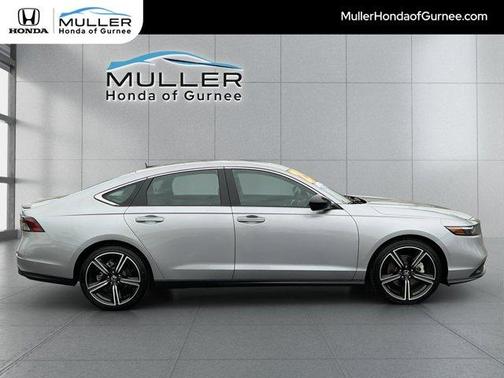 Solar Silver Metallic 2025 Honda Accord Hybrid Sport
