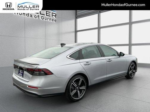 Solar Silver Metallic 2025 Honda Accord Hybrid Sport