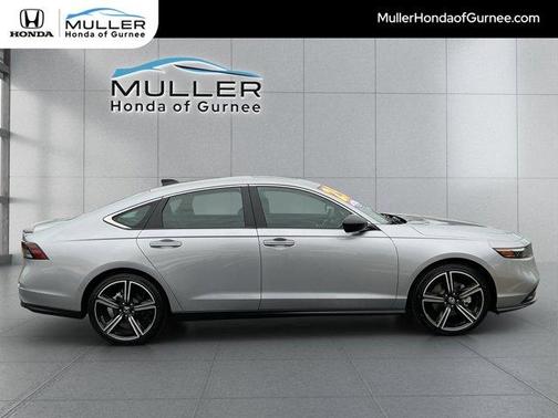Solar Silver Metallic 2025 Honda Accord Hybrid Sport