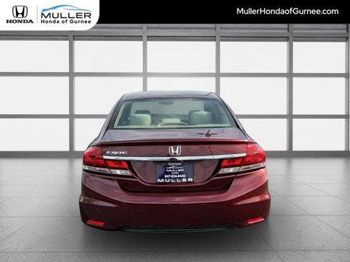 Red 2015 Honda Civic LX