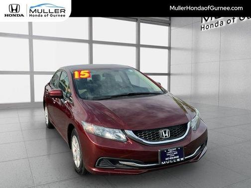 Red 2015 Honda Civic LX