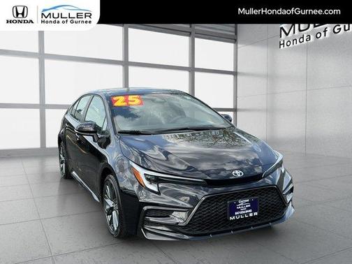 Midnight Black Metallic 2025 Toyota Corolla XSE