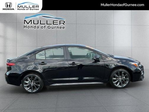 Midnight Black Metallic 2025 Toyota Corolla XSE
