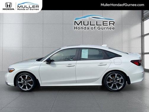 Platinum White Pearl 2026 Honda Civic Hybrid TOURING