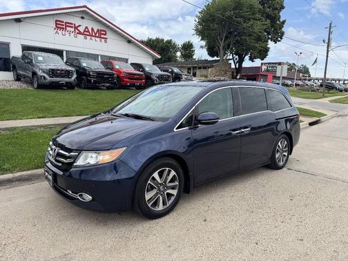 Obsidian Blue Pearl 2014 Honda Odyssey Touring Elite