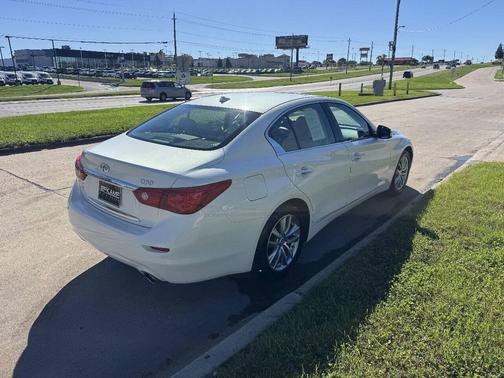 Moonlight White 2015 INFINITI Q50 Premium