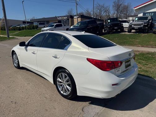 Moonlight White 2015 INFINITI Q50 Premium