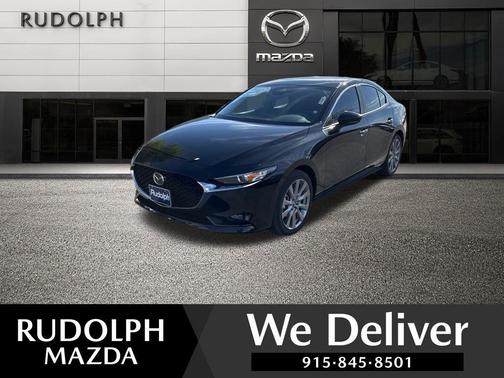 Jet Black Mica 2026 Mazda Mazda3 FWD w/Preferred Package