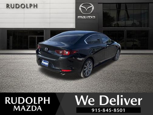 Jet Black Mica 2026 Mazda Mazda3 FWD w/Preferred Package