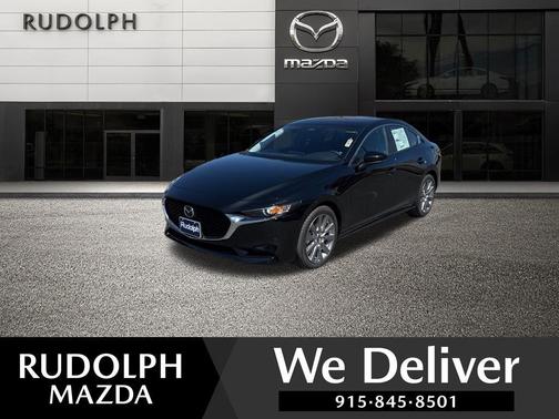 Jet Black Mica 2026 Mazda Mazda3 FWD w/Preferred Package