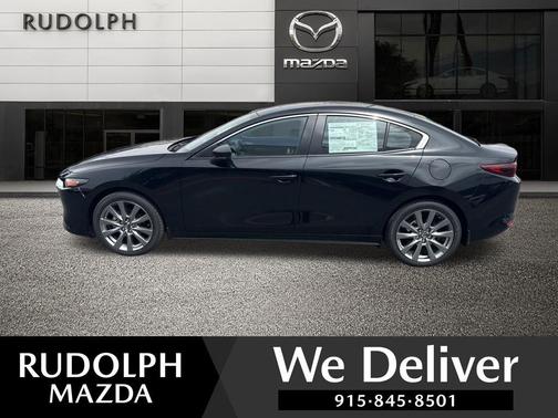 Jet Black Mica 2026 Mazda Mazda3 FWD w/Preferred Package