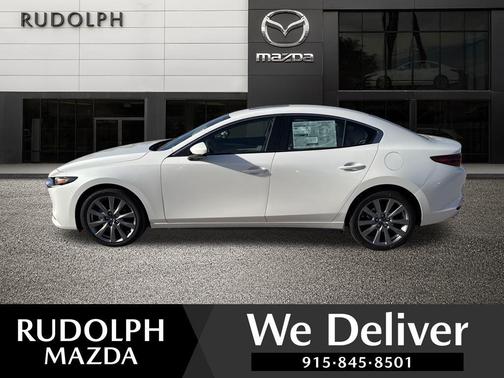 Snowflake White Pearl 2026 Mazda Mazda3 FWD w/Preferred Package