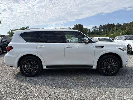 Moonstone White 2023 INFINITI QX80 SENSORY AWD